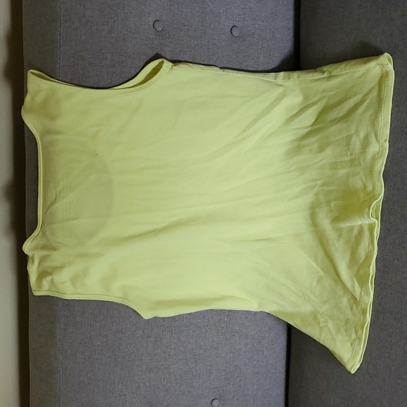 Chico's top women’s size 1 chico's M sz 8 yellow zenergy tank top sleeveless - Picture 6 of 14